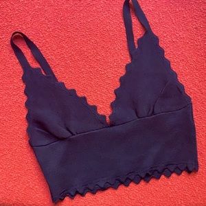 Black knit little top